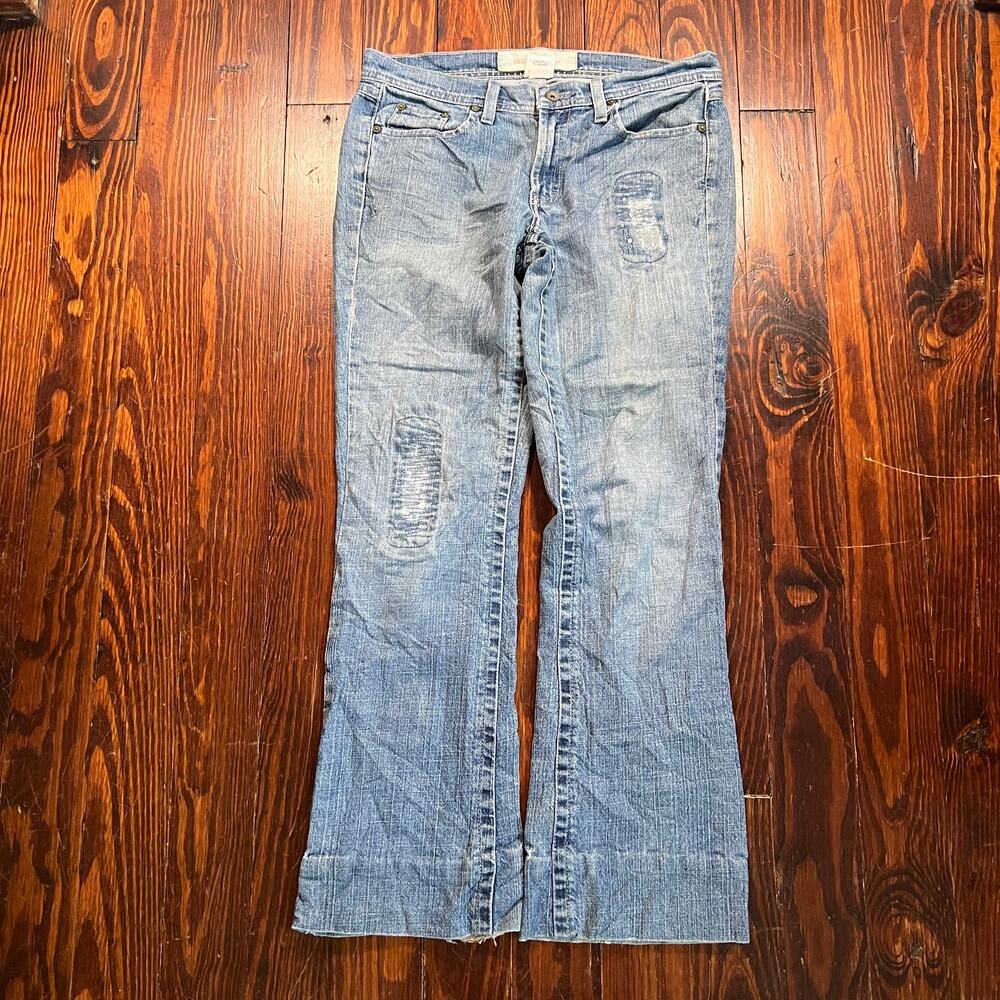 Mossimo Denim 7 Y2K Bootcut Jeans Blue Low Rise